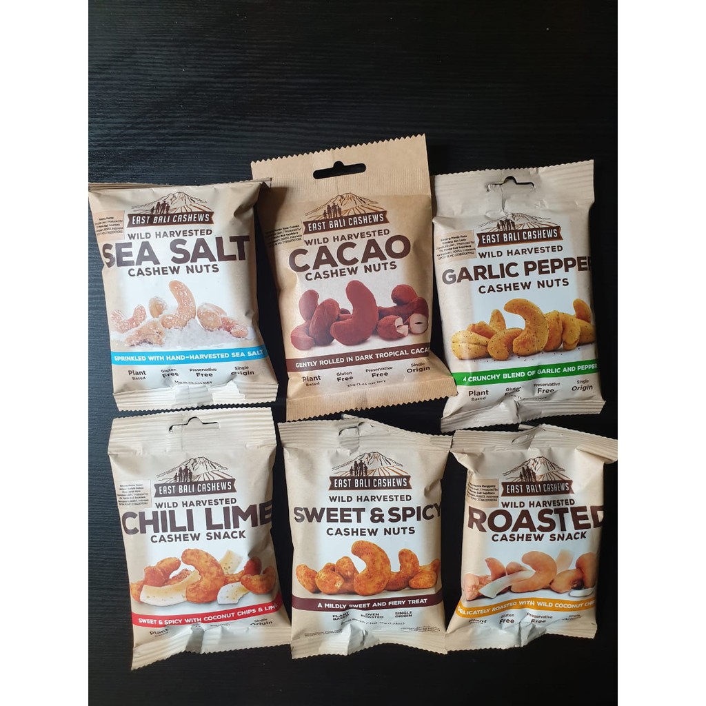 

Cemilan Sehat Cashew Nut & Snack East Cashews Bali Kacang Mede Glutten Free