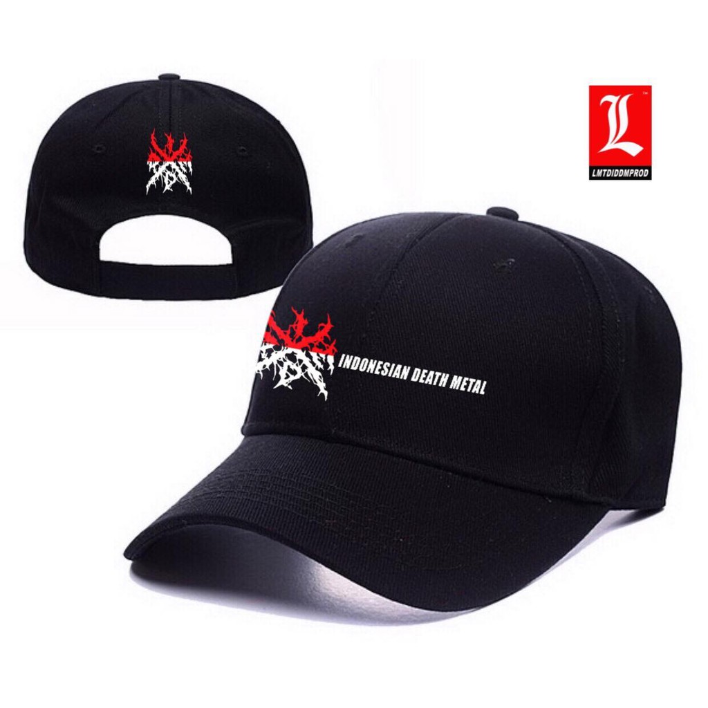 ORIGINAL TOPI BASEBALL POLO CAP LOGO 4 INDONESIAN DEATH METAL TOPI DEATH METAL TOPI METAL TOPI BAND 