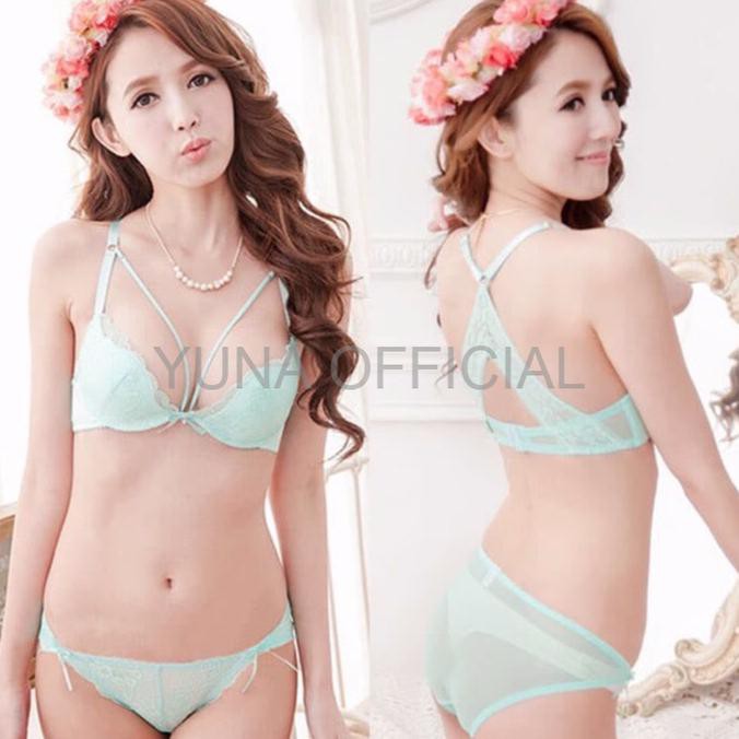 Bra Cewek Seksi Bra Set Size Hijau 34b 36b Hb6888 Shopee Indonesia