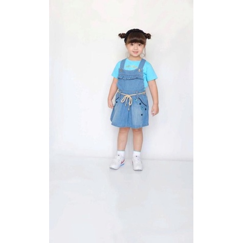 OVERALL JEANS ANAK / FLOWKIDS PREMIUM OVERALL JEANS Size : 2-10T