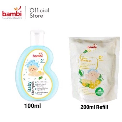 Bambi Baby Shampoo - Bambi Shampo Bayi Baru Lahir - Shampo Rambut Newborn - New Born