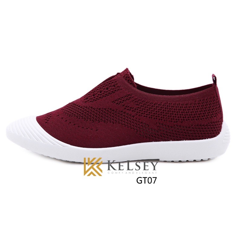 (GRATIS ALAS KAKI) RESTOCK!!  NICOLE SEPATU SLIP ON KELSEY GT07 SEPATU FLYKNIT FLAT SHOES WANITA IMPORT