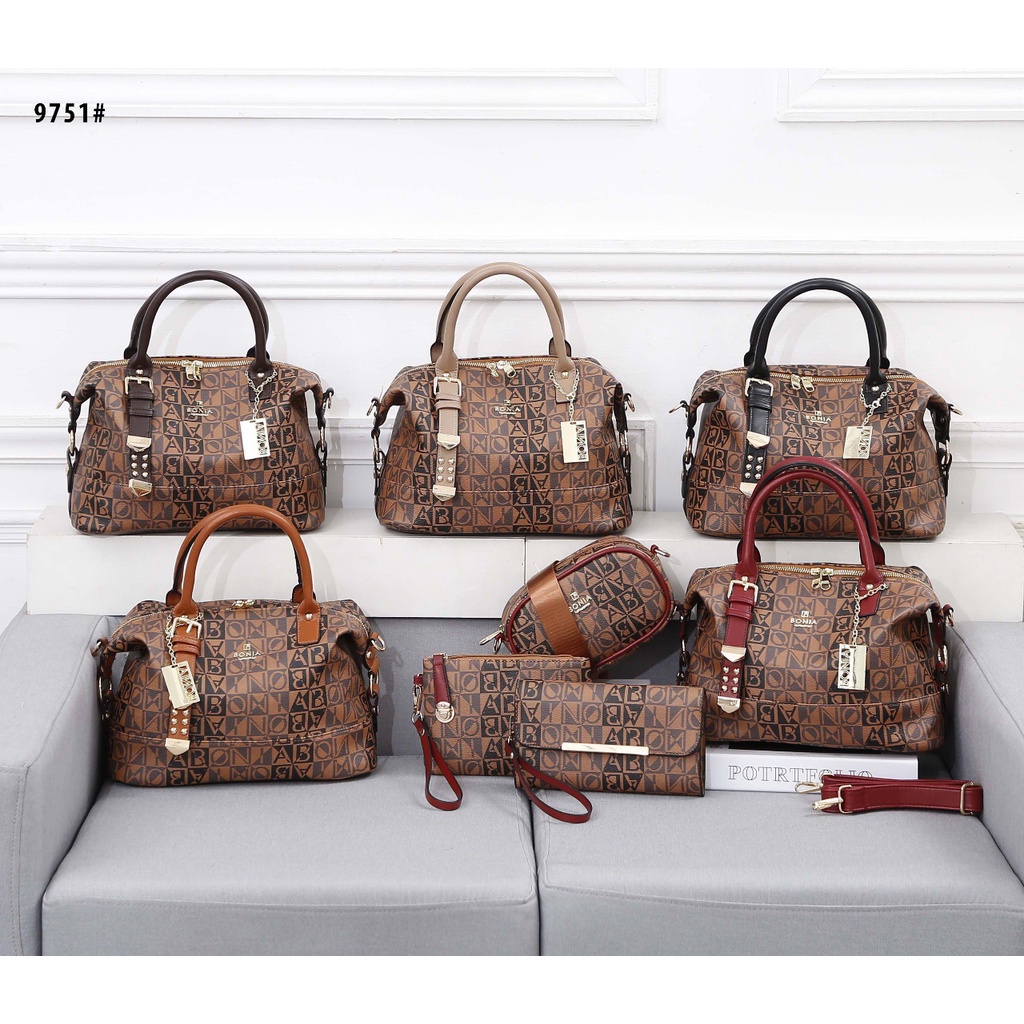 BO Classic Satchel Bag 4in1 #9751 Baru Top Handle Bags