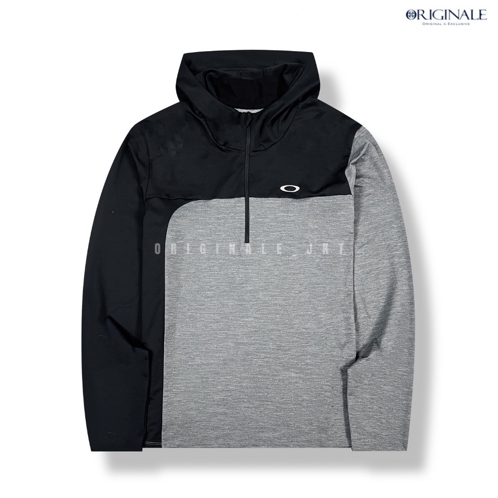 OAK Range 2.0 Quarter-Zip Pullover Jacket - Grey Wolf/Black