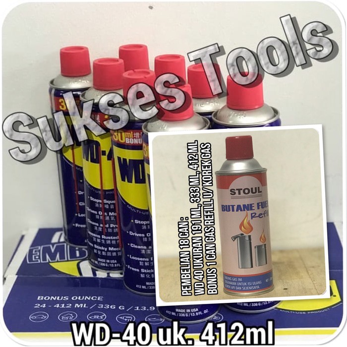 Wax Mobil - Wash Mobil - Ac Cleaner Mobil Wd 40 412 Ml / Pelumas Serba Guna Wd40 Uk. 412 Ml Produk