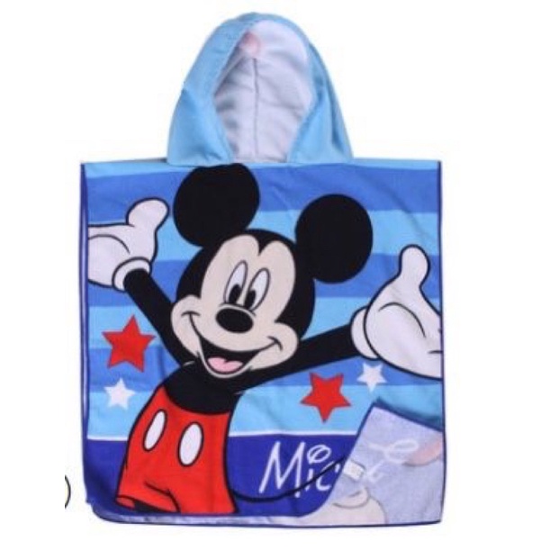 Handuk Ponco Anak Motif Karakter Microfiber-Miki