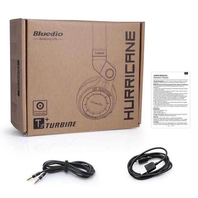 Murah Original Bluedio T2+ Turbine Hurricane Wireless Bluetooth Headphone