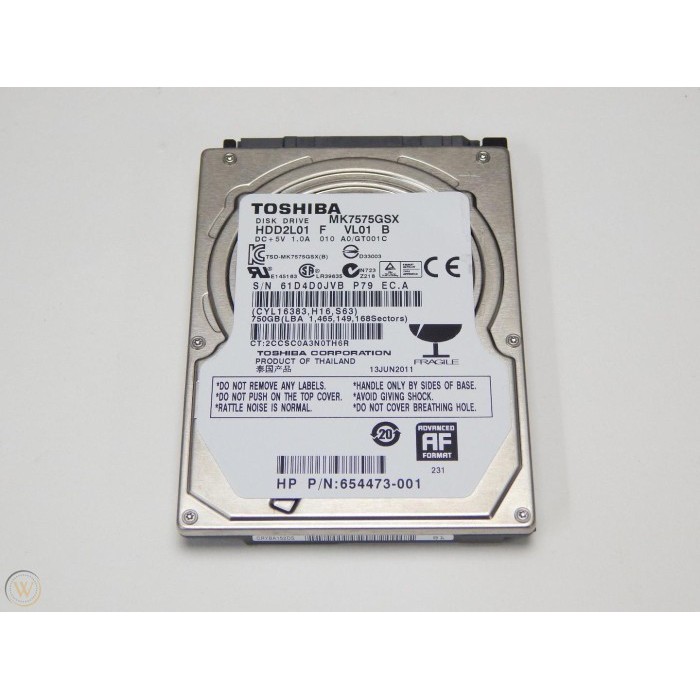 Hardisk Laptop TOSHIBA SLIM 2.5 Sata plus Case NYK TRANSPARANT