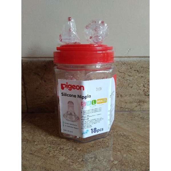 Dot Pigeon Silicone Nipple Satuan S/M/L - Dot Bayi Pigeon-S