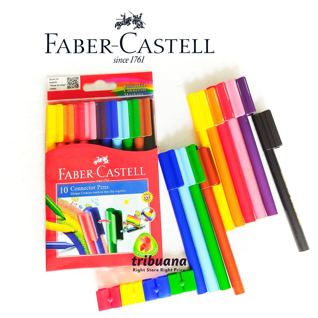 

Connector Pen 10 warna Faber Castell Creative