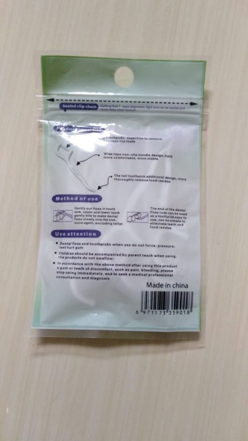 tusuk gigi benang / dental floss isi 20 pcs-2
