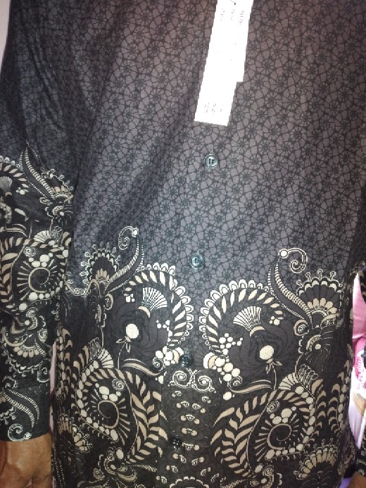 Kemeja Batik Pria Slim Fit Modern Mewah Lengan Pendek Slimfit Ob411