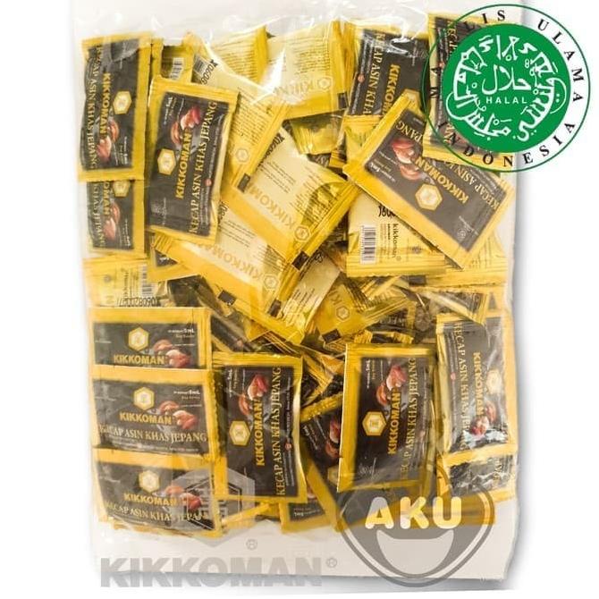 

KIKKOMAN SHOYU HALAL 5ml | Kecap Asin Khas Jepang Sachet 100 pcs