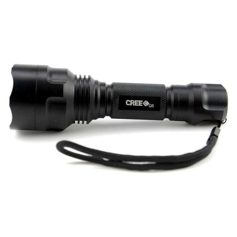 TaffLED C8 Senter LED Flashlight Waterproof Cree Q5 3800 Lumens ( Al-Yusi )