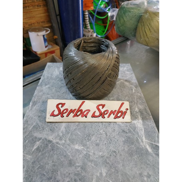 

(TALI RAFIA +-200GR /ROLL) Tali rafia plastik 200gram /roll