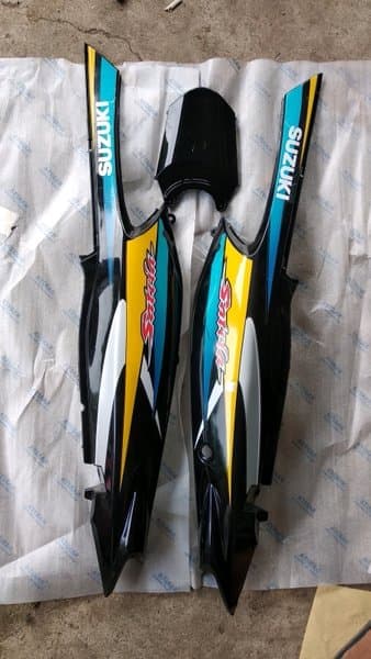 TERBARU cover body belakang satria hiu satria malaysia 2 tak