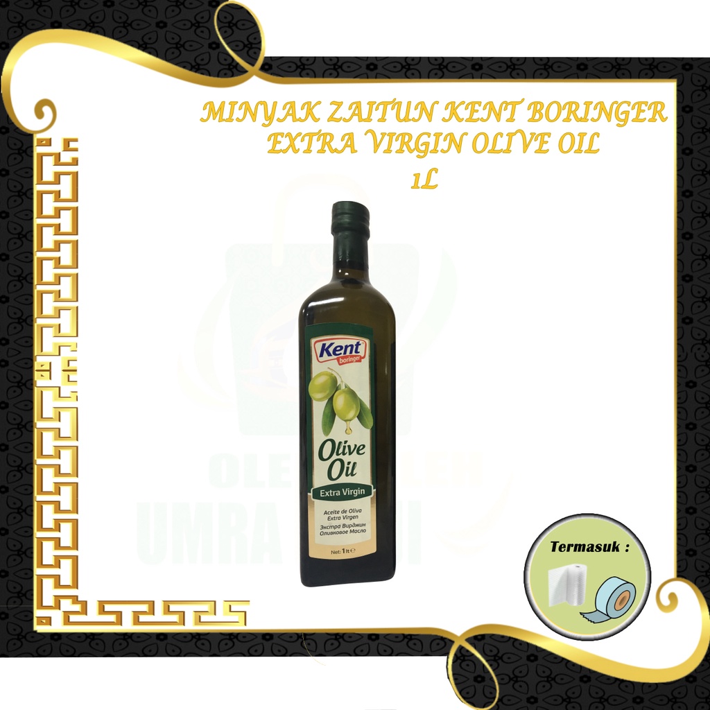 

Minyak Zaitun Kent Boringer Extra Virgin Olive Oil 1L
