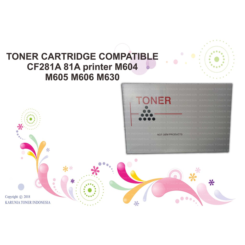 TONER CARTRIDGE COMPATIBLE CF281A 81A printer M604 M605 M606 M630