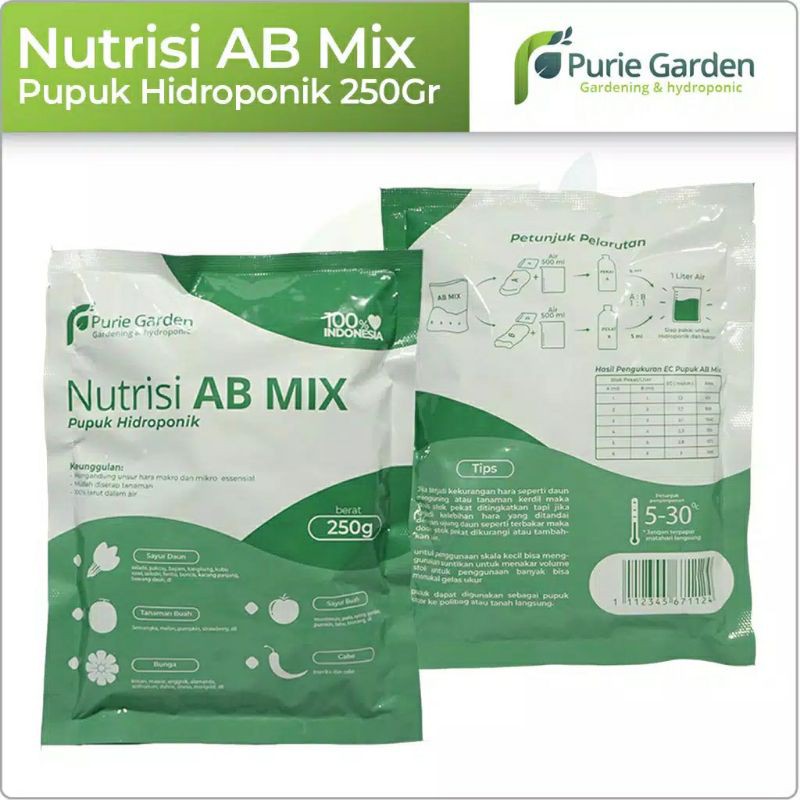 Nutrisi Pupuk Hidroponik AB Mix - 250gr