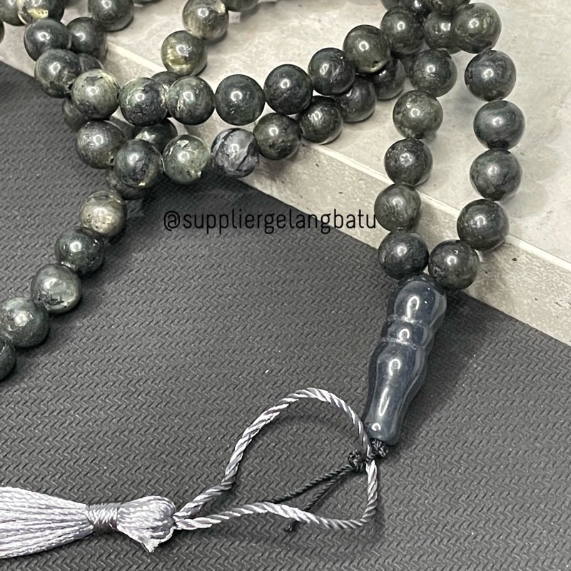 TASBIH BATU ALAM 99BUTIR LABRADOR NATURAL ASLI