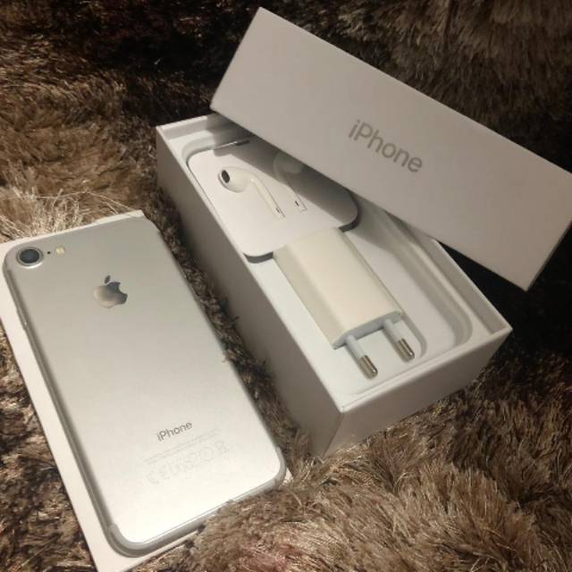 Iphone 7 256 gb silver ex resmi internasional second