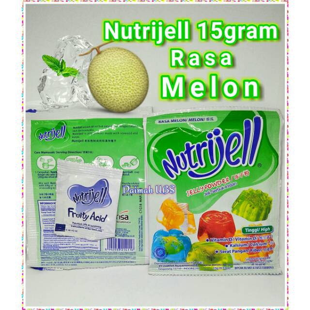 

NUTRIJELL Rasa Melon Tepung Jelly [15 g]