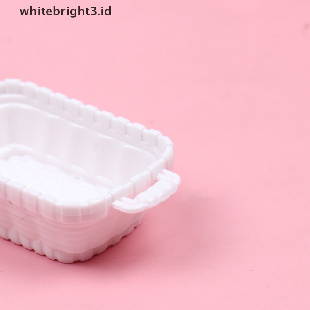 {whitebright3.id} 4Pcs Environmental Miniature Food Model Decoration Dollhouse Accessories Basket ,