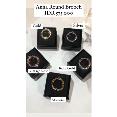 Anna Round Brooch