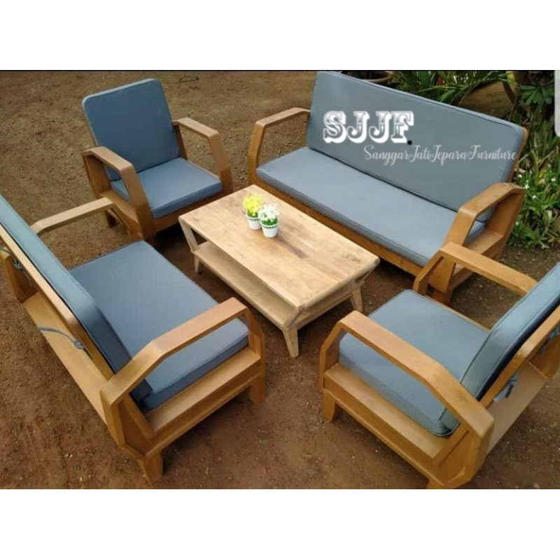 set kursi tamu jengki elegan bagus jepara