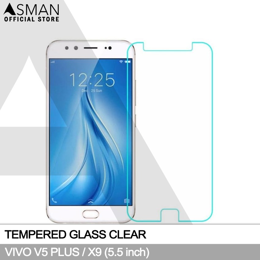 Tempered Glass VIVO V5 Plus (5.5&quot;) | Anti Gores Pelindung Layar Kaca - Bening