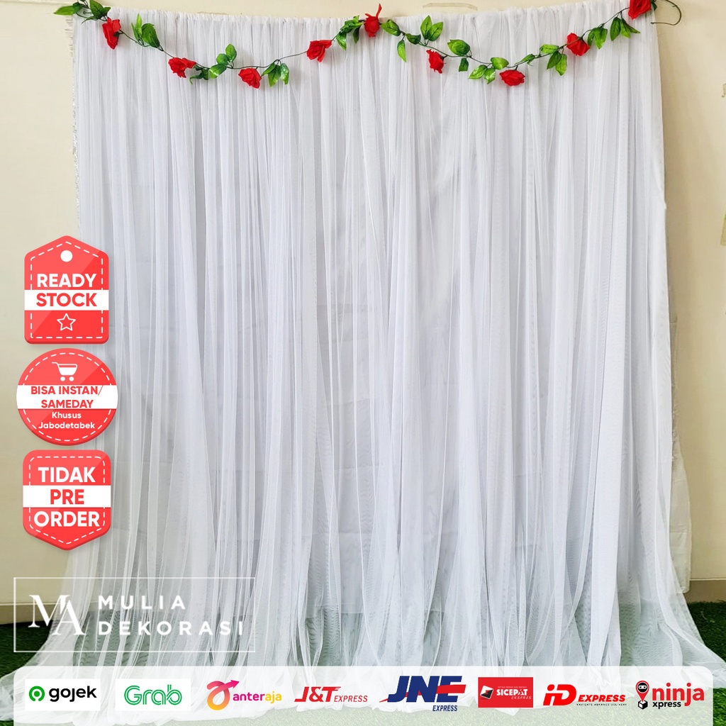 Kain Backdrop Dekorasi Background Warna Pastel Earth Tone Sage Green Lilac Lamaran Nikahan Abutai Tile