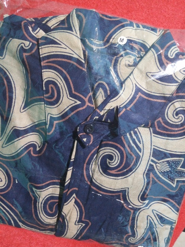 Kemeja Batik Pria Print Masa Kini M L Xl