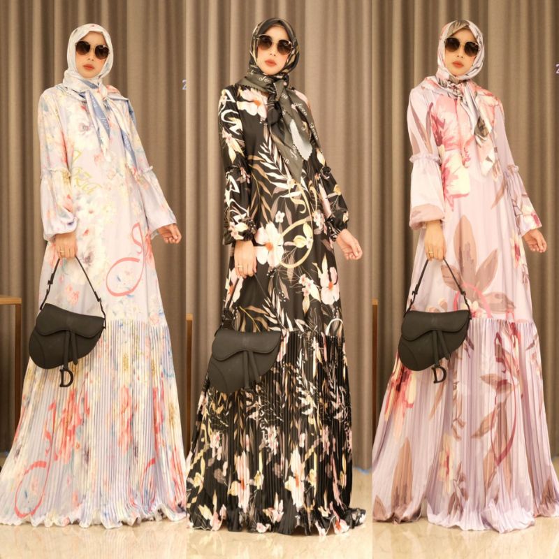 ZAKIRA SERIES SET GAMIS DAILY DRESS SYARI BY JOZA CLOTHING