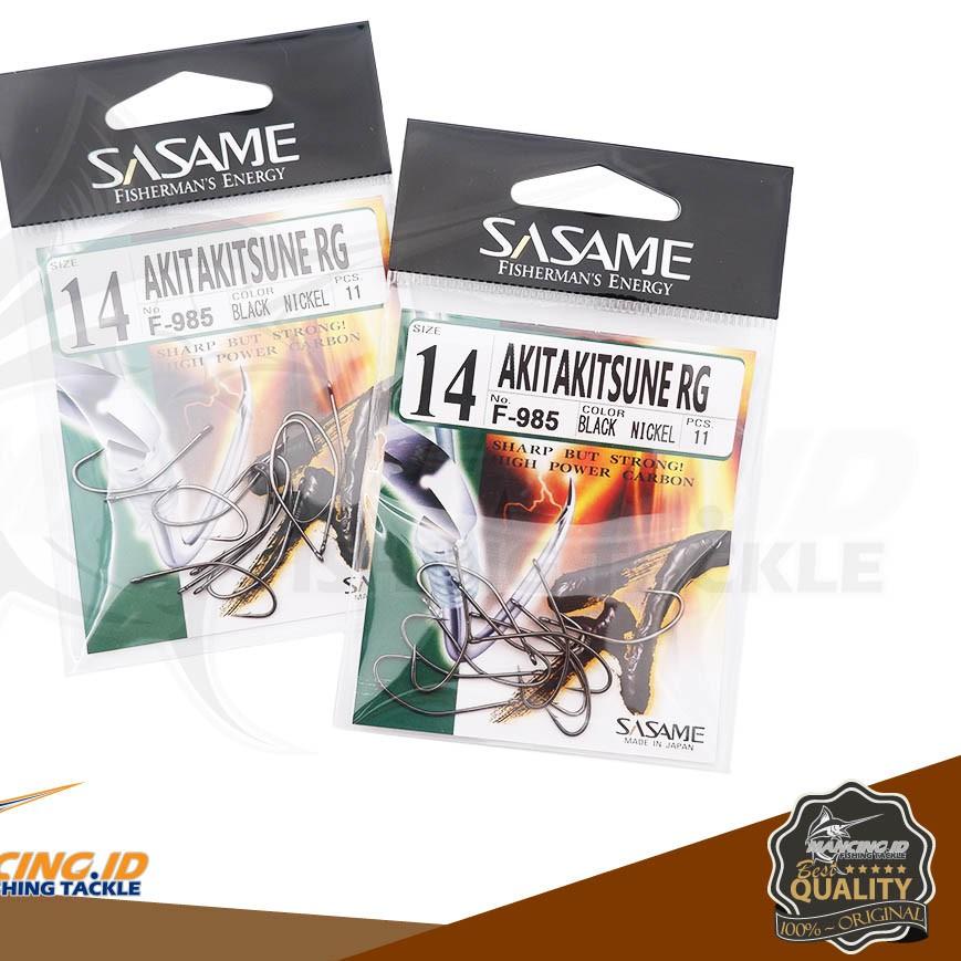 ➩ Sasame Akitakitsune RG Carbon Hook Kail Pancing Ikan Mas Gurame Bawal Patin Anti Moncel Made in Ja