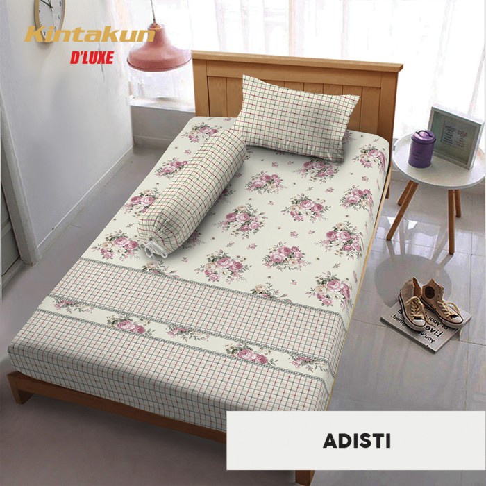 Sprei Kintakun Sprei Dluxe SUPER SINGLE Nirmana edition Uk. 100x200 cm - Adisti(Y6Z5) Sprei Aestheti