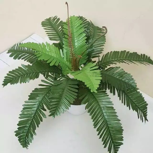 [45 cm] Tanaman Palem Artificial Daun Pakis / Palm Panjangan Bunga Plastik Palsu Dekorasi-8