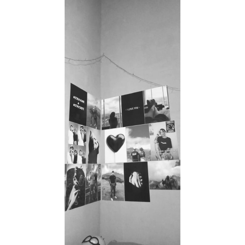 60pcs Poster Dinding Kamar Aesthetic Shopee Indonesia