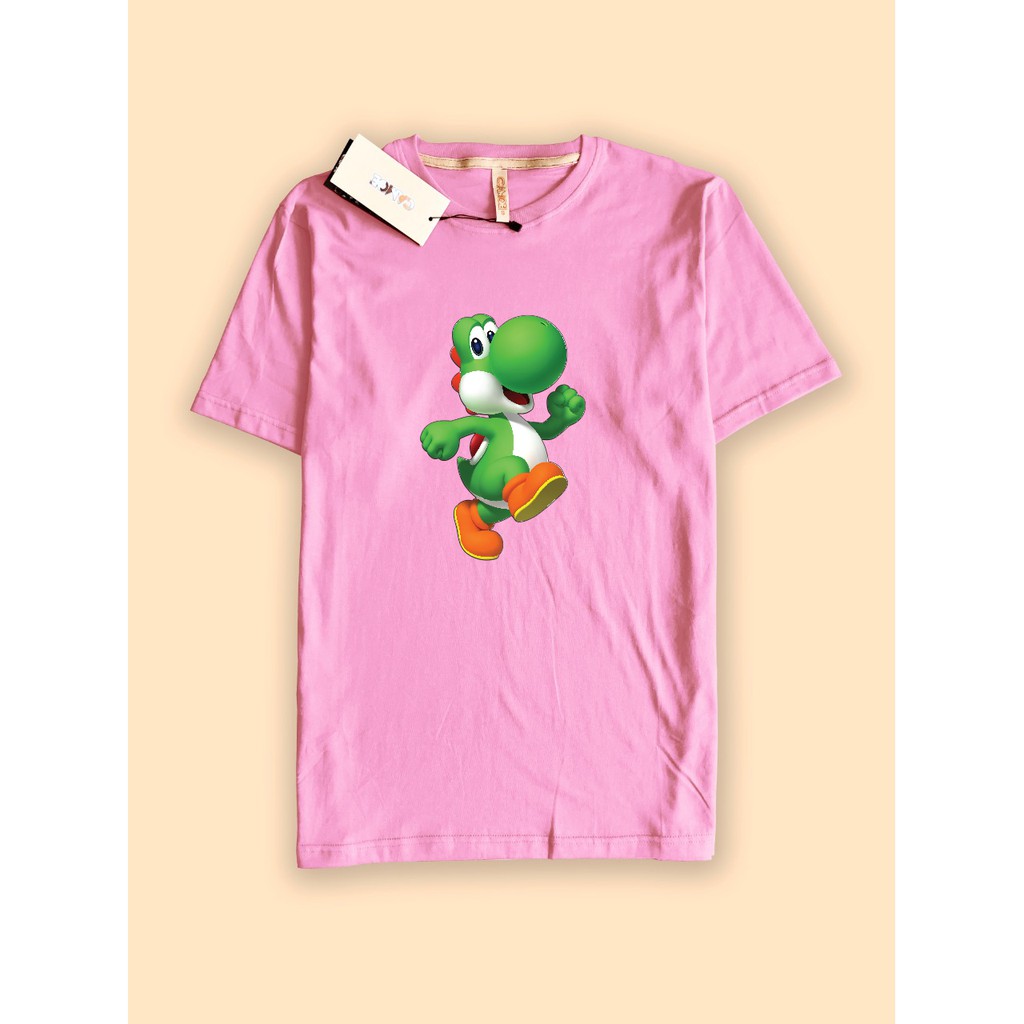 baju kaos premium Yoshi dinosaurus Mario bros