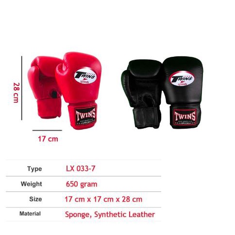 Boxing Gloves (SIZE = 120Z) Sarung Tinju Twins MMA Muay Thai Boxing Gloves