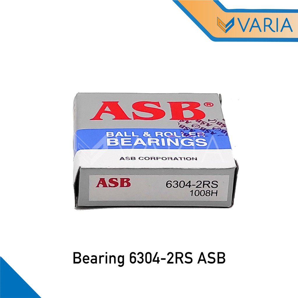 Bearing / Laher 6304 2RS Tutup Karet Double ASB