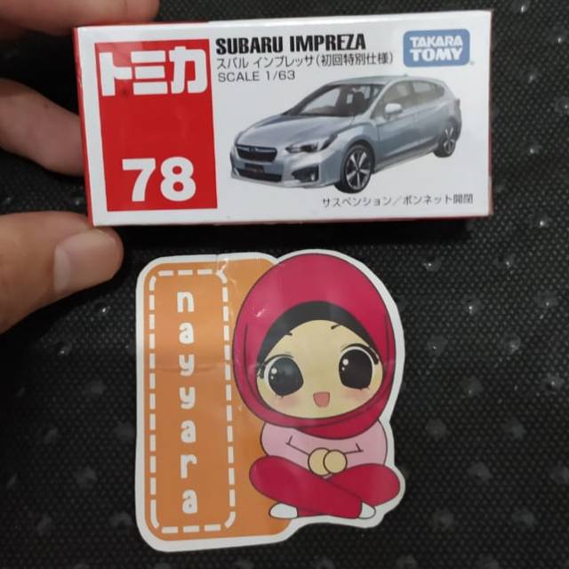 Tomica 78 Subaru Impreza Silver - Rare - Takara Tomy - Diecast