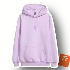 Sweater Hoodie Polos Lilac Bahan Flece Allsize