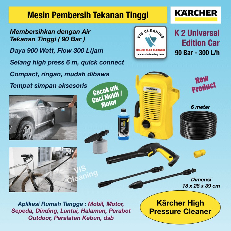 High Pressure Cleaner KARCHER K 2 Universal Edition Car (90 Bar) - NEW