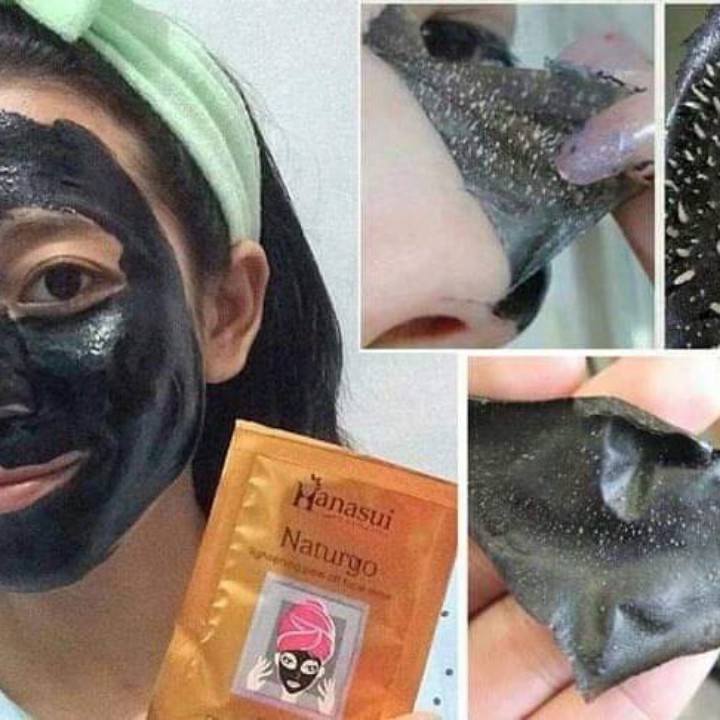 Masker Naturgo Hanasui Angkat Komedo BPOM Per Sachet