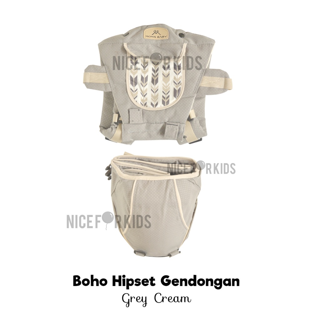 Mom's Baby Gendongan Bayi Baby Carrier Hipseat Boho Series 7 in 1 MBG2026 / Gendongan Bayi Depan Duduk