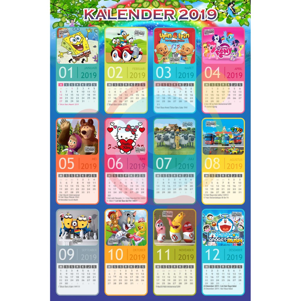 

Kalender 2019 Custom Template (B2 )