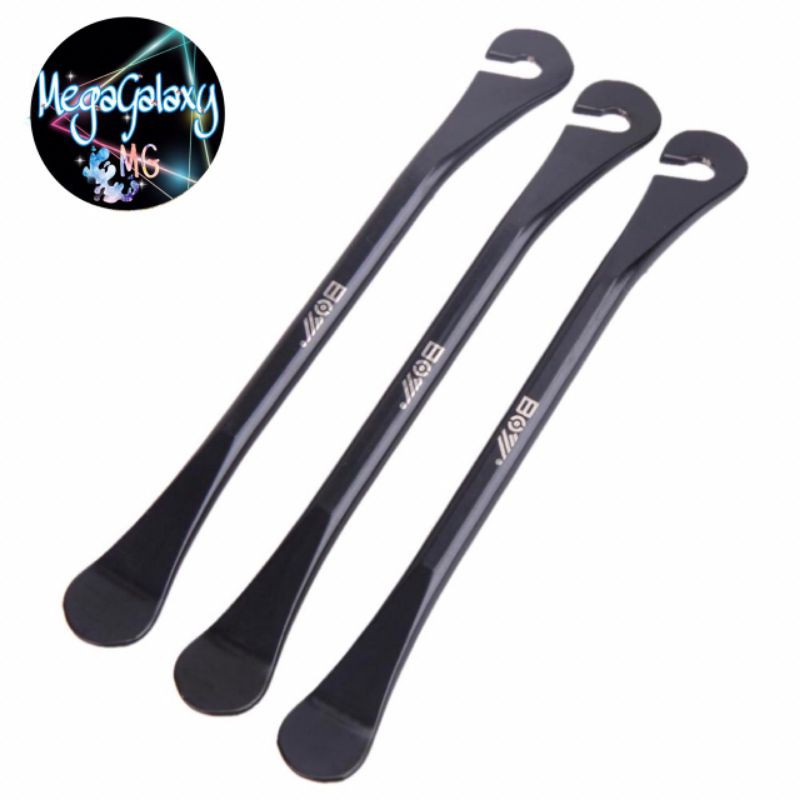 3pcs Tuas Kunci Pas Ujung Lengkung Bahan Metal Alloy Steel Untuk Perbaikan Ban Sepeda