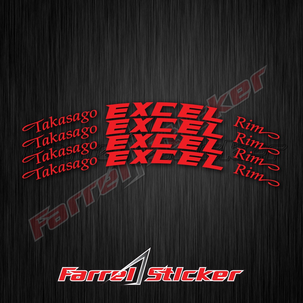 stiker velg sticker TAKASAGO EXCEL RIM