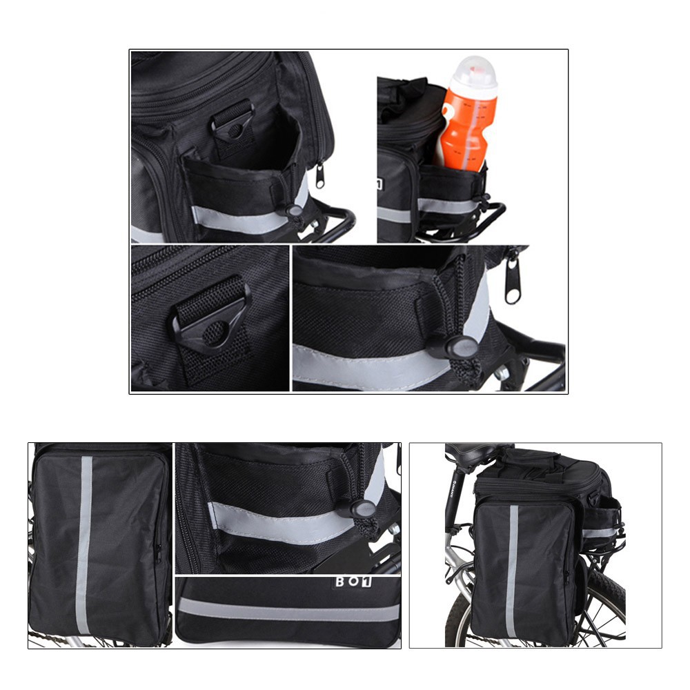 Tas Sepeda Touring - Tas Sepeda - Roswheel Tas Sepeda Bicycle Rear Carrier Bag 600D Polyester 8L