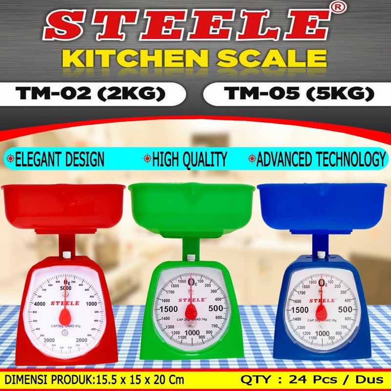 Timbangan kue 5 kg STEELE